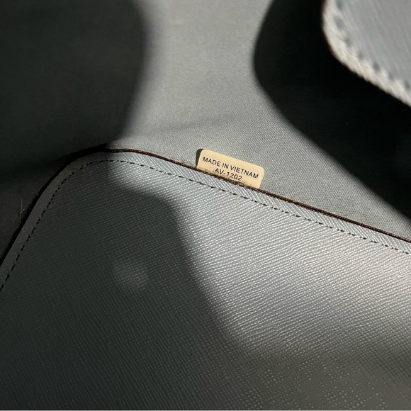 Michael Kors Jet Set Travel Tote Surf Blue Matching Hamilton Wallet - Picture 16 of 16